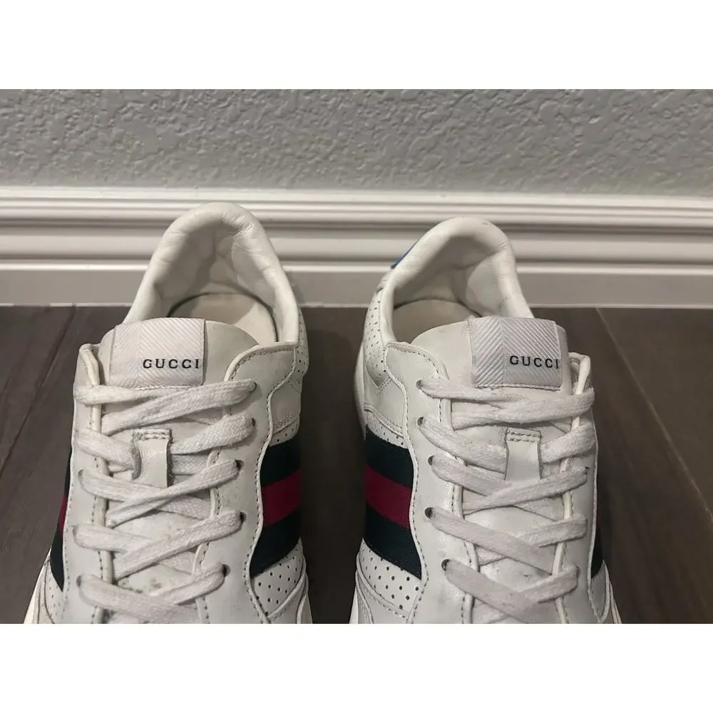 AUTHENTIC GUCCI CHUNKY B WEB STRIPE SNEAKERS GG SZ 11 (fits US 12) 669582